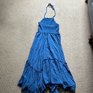 Blue halter Dress